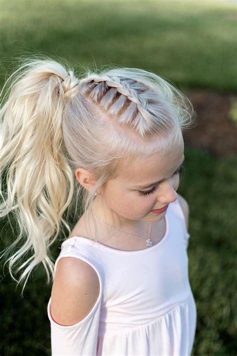 cute little girl ponytail hairstyles white